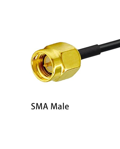 Fakra C GPS Antenna Extension Coaxial Cable Fakra C Male to SMA Male and Fakra C Female Y Type Pigtail Cable RG174 12in30cm for Car Radio