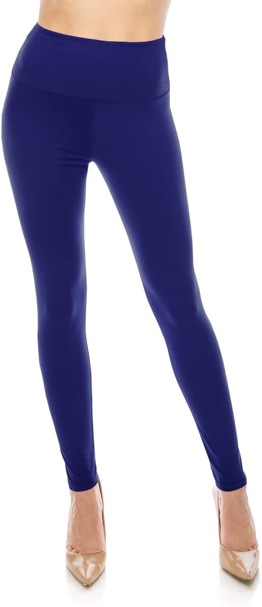 ALWAYS Women's Print Pattern Leggings - Premium Soft Stretch Peach Skin Yoga Pants