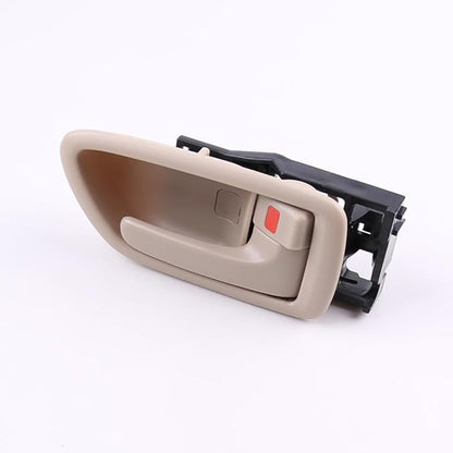 Inside Left Right Door Handle Beige Gray 69206-0C030 69205-0C030 for 2001-2007 Sequoia 2004-2006 Tundra Crew Cabs (Right Beige)