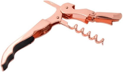 Copper Plated Corkscrew Double Hinge Waiters Wine KeyBottle Opener  COP