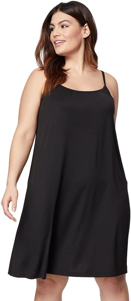 32 Degrees Women’s Cool Flowy Bra Dress | with Built-in Cups | Relaxed Fit | Adjustable Spaghetti Strap