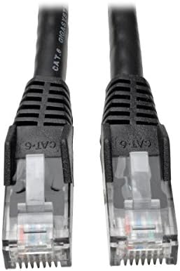 Tripp Lite Cat6 Gigabit Snagless Molded Patch Cable (RJ45 M/M) - Black, 25-ft.(N201-025-BK)