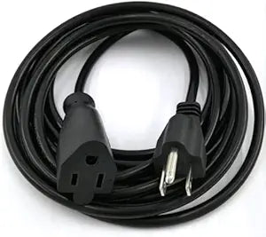 Premium Electric Cable Power Extension Cord ,Indoor Outdoor AC Power Electric Cable 16 Gauge 3 Prong 125 Volt (15FT)
