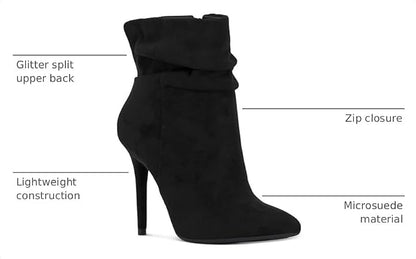 Jessica Simpson Womens Lerona Zipper Pointed Toe Booties .