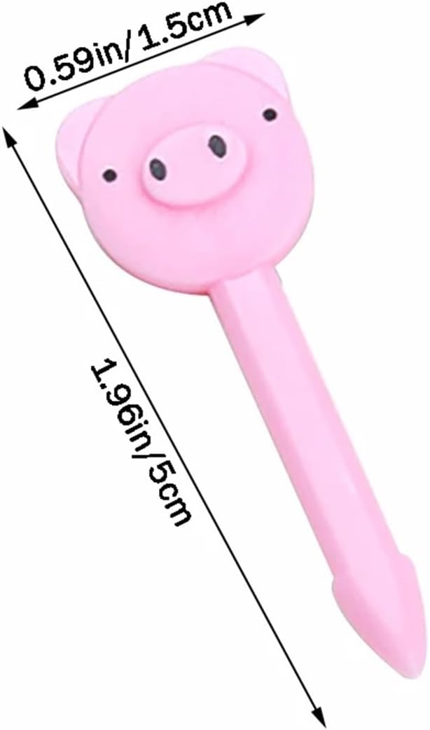 Fruit Forks Reusable Vegetable Toothpicks Cartoon Animal Farm Kids Food Picks(D 10PCSet 2SET Random)