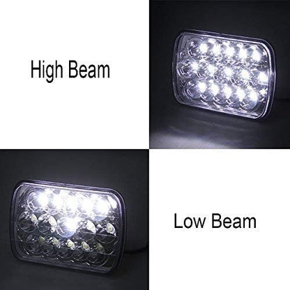 Compatible With Chevy Express Cargo Van 1500 2500 3500 Truck Lights 7''x6 6x7 Inch Super Bright High Low Beam Headlight Pair