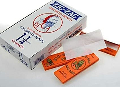 ZIG-ZAG Orange 1 14 Size Rolling Papers - 7 Pack Deal