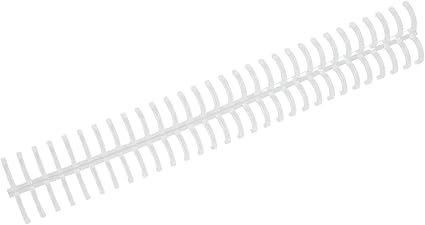 10Pcs Spiral Binding Coil 30 Holes 16mm Diameter Loose Leaf Binding Ring 130 Sheet Capacity Plastic Spines for Bind Paper(Transparent)
