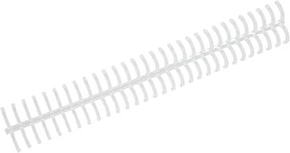 10Pcs Spiral Binding Coil 30 Holes 16mm Diameter Loose Leaf Binding Ring 130 Sheet Capacity Plastic Spines for Bind Paper(Transparent)