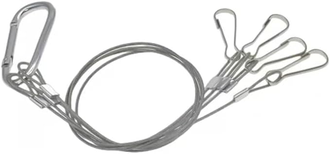 2 Pack, 12 Inch Hanging Chains with Hooks for Grow Lights Chain Adjustable, Hanging Chain with 3 Hooks Flower Pot Chain Replacement Plant Hangers for Bird Feeders