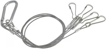 2 Pack, 12 Inch Hanging Chains with Hooks for Grow Lights Chain Adjustable, Hanging Chain with 3 Hooks Flower Pot Chain Replacement Plant Hangers for Bird Feeders