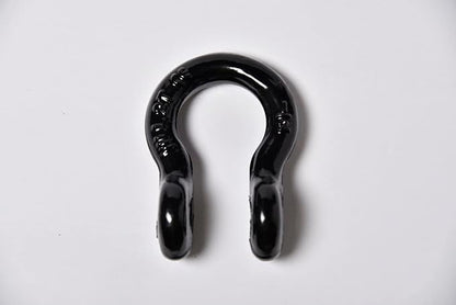 2-Pack 12-Inch Black Bow Shackles, D-Ring, Heavy-Duty, 10 Ton, 22,000 Pounds, Breaking Strength, 2 Ton WLL, 4400 Pounds with 58 Pin Screw