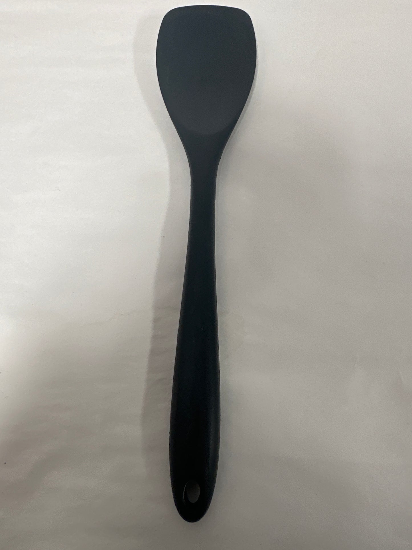 Duck Tongue Shovel Silicone Baking Tool Non Stick Salad Mixing Spoon Cooking Shovel Long Handle Mixing Scraper (Black)