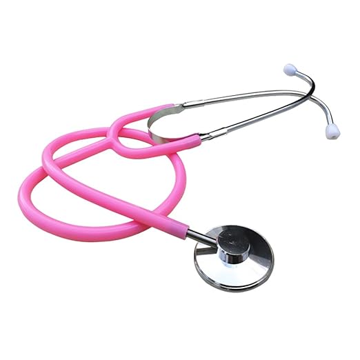 MorTime Dual Head Stethoscope, Real Working Stethoscope for Kids Cosplay, Educational Equipment, Pink (1 pc)