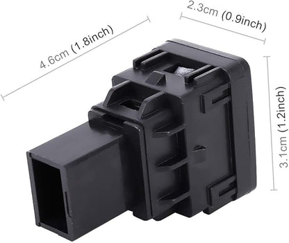 Car Replacement Parts Car Fog Light 5 Pin On-Off Button Switch for Nissan Sylphy(Green Light)