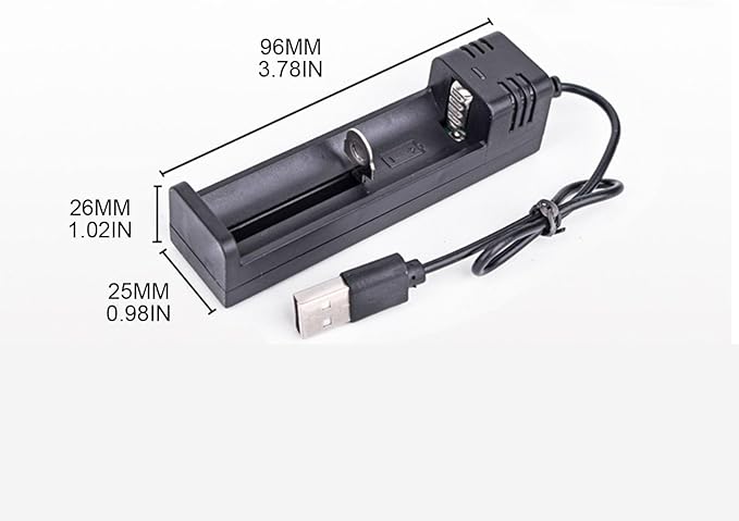 1 Slot Battery Charger Intelligent USB Charger for 18650 16340 14500 26650 Rechargeable Batteries with LED 18650 Battery Charger 1pc Rechargeable Batteries USB
