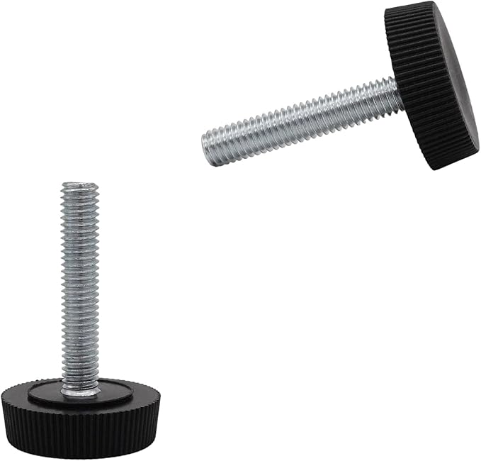(Pack of 4) Furniture Leveling Feet 14" x 1-316" (M6 x 30 mm), Adjustable Round Legs 6364" (25 mm) Diameter, 14" (M6) Thread Leveler Foot