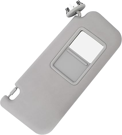 Gray Right Passenger Side Sun Visor with Vanity Light Compatible with Toyota RAV4 2006 2007 2008 2009 2010 2011 2012 2013 Replaces 74310-42451-B2