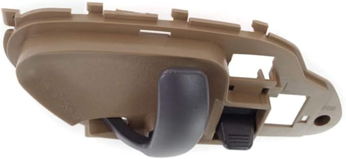 For Chevy C3500 1995-2002 Interior Door Handle Front Driver Side Beige bezel with primed lever  With door lock button  Trim: BaseSilveradoCheyenne  GM1352101  15708047