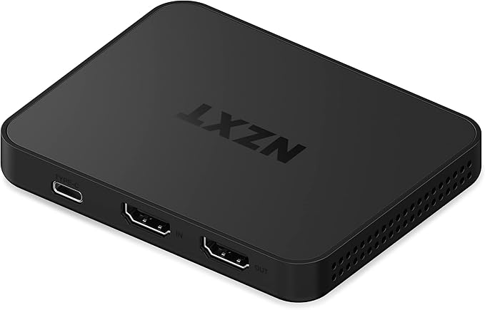 NZXT Signal 4K30 Full HD USB Capture Card - ST-SESC1-WW - 4K60 HDR and 240Hz at Full HD (1080p) - Live Streaming and Gaming - Zero-Lag Passthrough - Open Compatibility