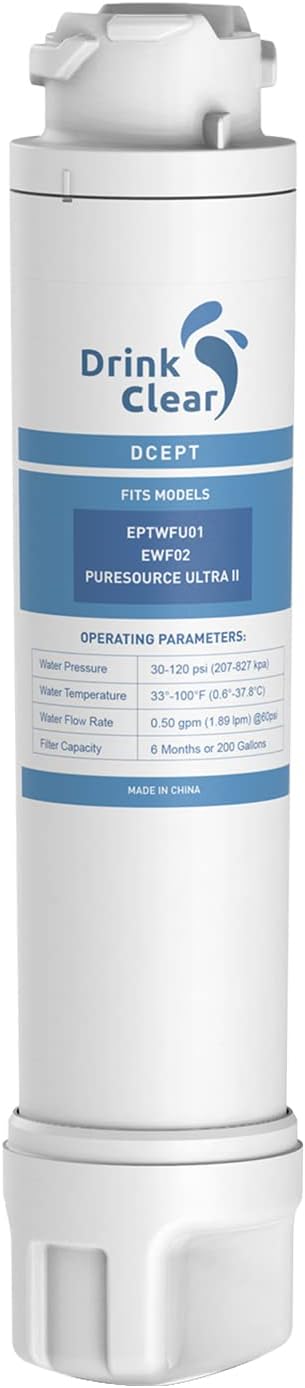 Compatible with EPTWFU01, Pure Source Ultra II, EWF02, 807946701, 4562222, 012505454226, Pack of 1