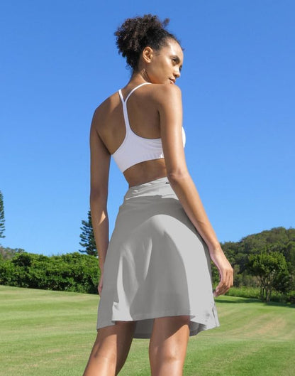 Viodia Women's 20" Knee Length Skorts Skirts UPF50+ Athletic Tennis Golf Skirt for Women Casual Summer Skirts.