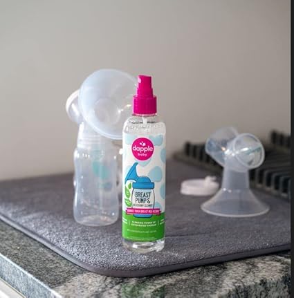 dapple Breast Pump Cleaner Spray Baby, 8 Fl Oz Bottle, Unscented, Plant Based  Hypoallergenic - Removes Milk Residue - Easy Rinse Formula With Oxygenated Vinegar