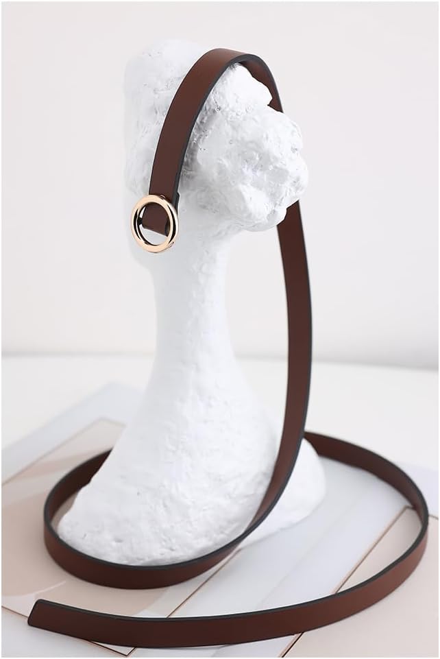 Belts For Women Elegant For Women Buckle Waist Knotted Thin Leather Belt Adjust Skinny