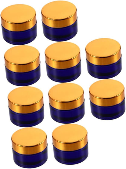 MERRYHAPY 30g Cream Eye Face Bottles Empty Jars for Creams Glass Sub Container Lids