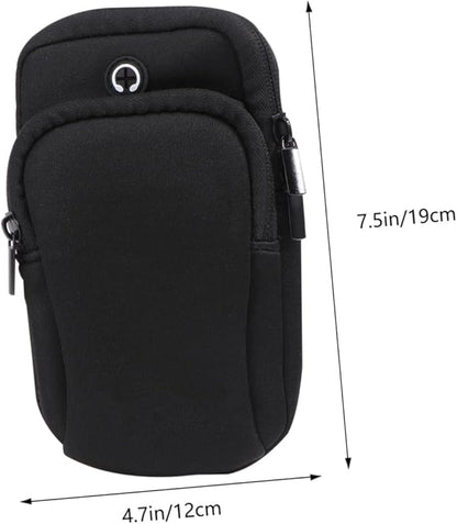 Arm Bag for Workout Exercise Armband Earphone Hole Lightweight Fit for Plus