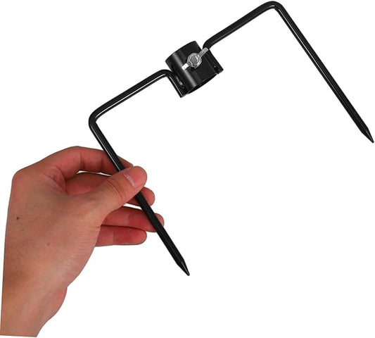 Iron Craft Ground Spike for Flag Pole and Umbrella Stand Sturdy Yard Anchor for Outdoor Use