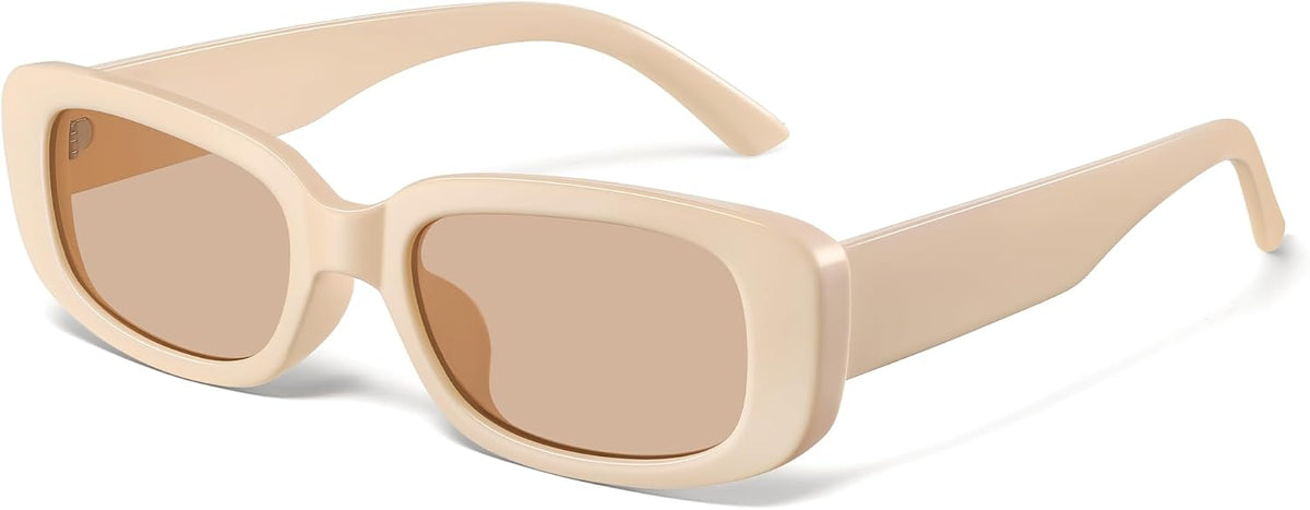 JASPIN Rectangle Sunglasses for Women Men Trendy Y2k Retro 90s Sun Glasses UV Protection Cool Square Frame