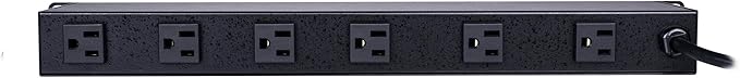 CyberPower CPS1215RMS Surge Protector, 120V15A, 12 Outlets, 15 ft Power Cord, 1U Rackmount