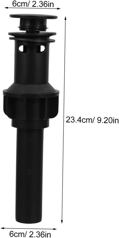 Pop-up Drain for Sink Universal Bathroom Sink Stopper Anti-clog Plastic Drain Basket for Washbasin Kit