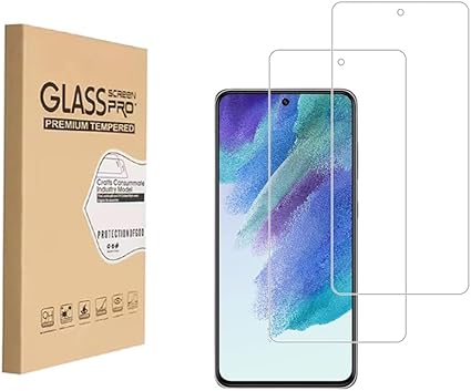 Screen Protector for Samsung Galaxy S21 FE 5G Tempered Glass Film 9H Hardness Scratch Resistant HD Clear2-Pack