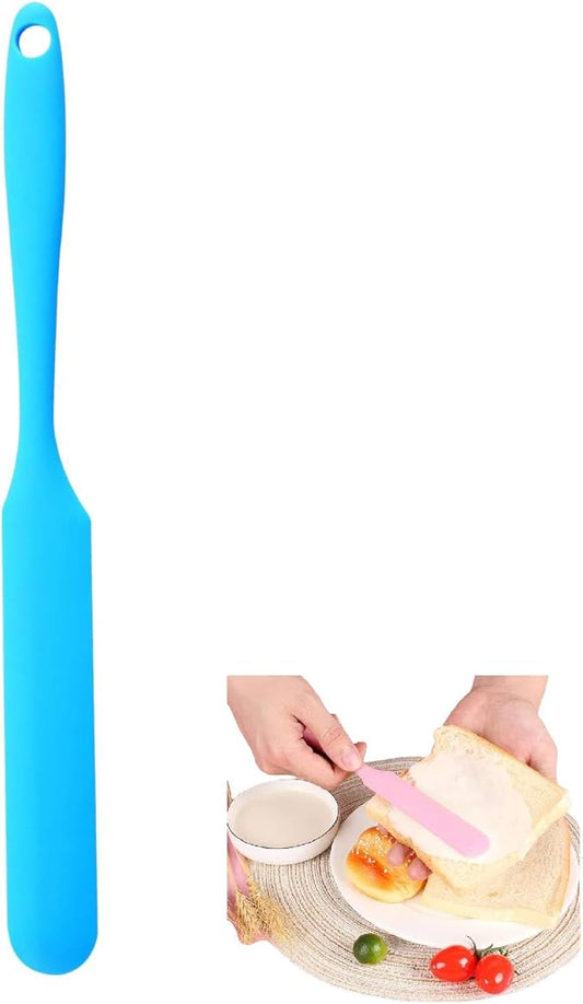 Jar Spatula, Silicone Jar Scraper with Long Handle, Heat Resistant Kitchen Spatulas, Jam Spreader for Peanut Butter Cake Cream Spatulas Mixing Scraper, Jar Blenders, Kitchen Must Have