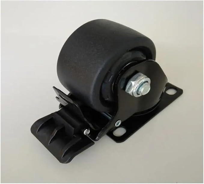 1 Piece 2.5 inch Low Gravity Nylon Denim Wheel Medium Heavy Duty Industrial Swivel Brake Caster Bearing