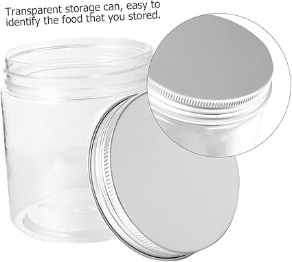6Pcs Mini Plastic Jars with Lids Portable Household Storage Containers for Food and Essentials Multifunctional Plastic Jars with Lids