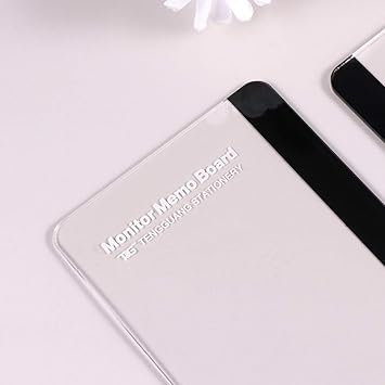 NUOBESTY Computer Side Message Board 2pcs Monitor Note Holder Sticky Reminder for Computer Monitor Side Panel Computer Message Board Computer Memo Board Monitor Memo Board
