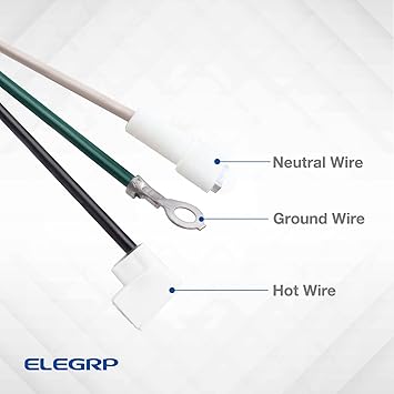 ELEGRP L22615 240V 15A 3600W 14AWG LCDI Power Cord Plug 60Hz NEMA 6-15P for AC Air Conditioner, E250451 UL Certified, 7.5FT Leakage Current Detection Interrupter Replacement 0661515LY L15615 (1 Pack)