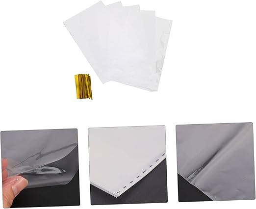 Healeved 1 Set Transparent Packaging Bag Clear Packaging Bags Sweet Storage Bags Cookie Packaging Bags Packing Bag Paper Bags for Food Biscuit Packing Bag Cellophane Bags Candy Plastic