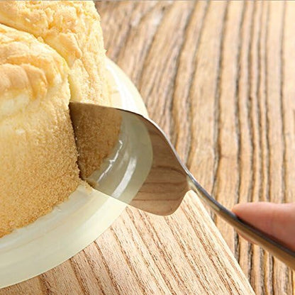 Stainless Steel Serrated Edge Cake Server Blade Cutter Shovel Kitchen Baking Pastry Spatulas Pie Pizza Server Cake Cutter (silver)