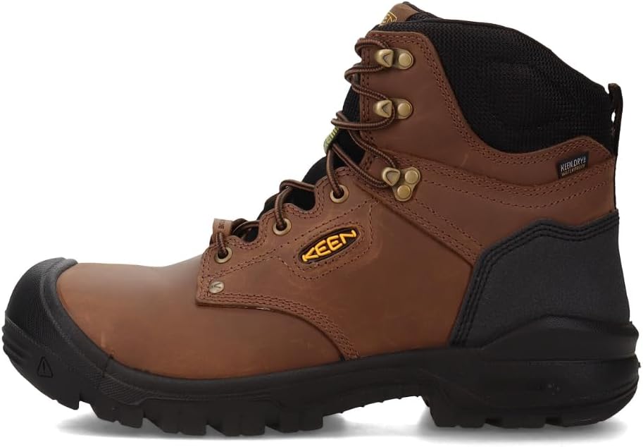 Size 12D, KEEN Utility Men's Independence 6" Leather Waterproof Composite Toe Work Boot