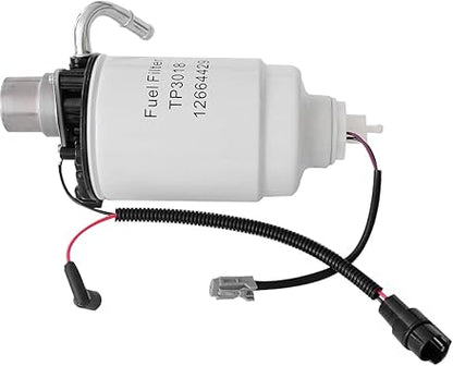 TP3018 Fuel Filter and 12642623 Fuel Filter Head Replacement for 6.6L Duramax Diesel CHEVY Silverado GMC Sierra 2005-2012 2500HD 3500HD