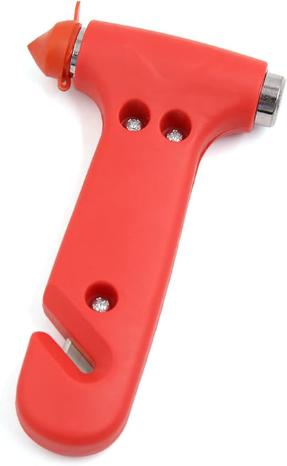 uxcell Red Plastic Shell Emergency Glass Window Breaking Hammer Breaker Escape Tool for Auto Car