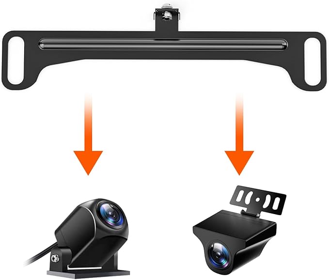 WOLFBOX Reverse Rear Camera License Plate Bracket, Installation Holder for Backup View Camera (Suitable for WOLFBOX Rear Camera of G840HG890G850G840SG930G900G900PROG850PROG900 Tripro)