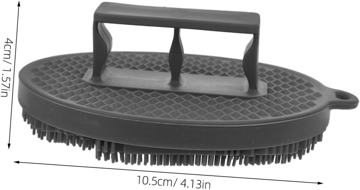 CALLARON Shower Brush for Exfoliating Body Scalp Ergonomic Design Comfortable Bath Scrubber Deep Cleanse for Men Women Durable Stylish Deep Pearl Bag Packaging