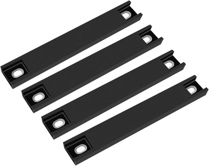 4 Pack License Plate Magnet, Premium Rubber Coated Magnetic License Plate Holder, Black Dealership Demo Tag Test Drives Temp Holder for Car Dealer Magnet License Plate, No Scratch for Car (screws not included)
