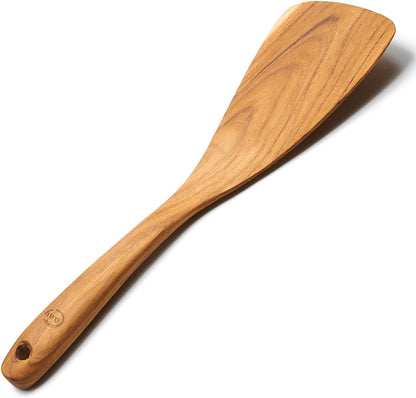 11.5 Inch Teak Wood Spatula/Turner for RIGHT Hand | Versatile Spatula, Durable, Healthy and High Moist Resistance for Non Stick Cookware