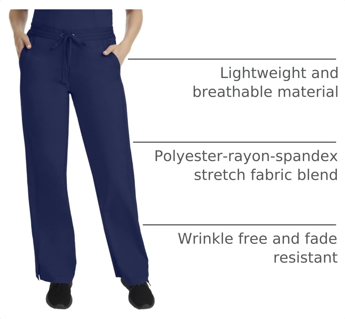 Taylor Women's Pants Mid Rise with 2 Pockets & Back Elastic Waistband 9095